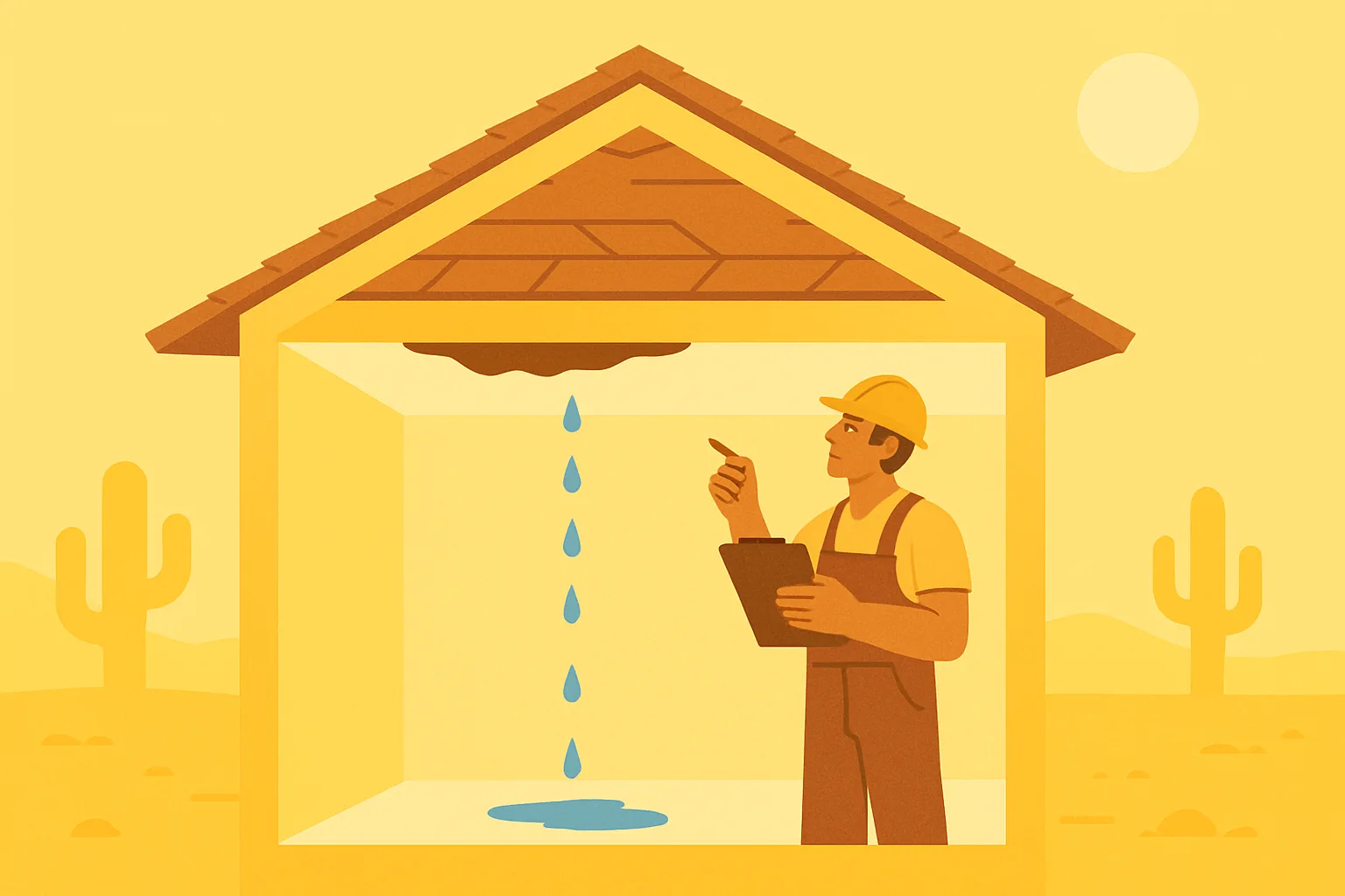 Interior Roof Leak Repair in Anthony, TX | Lone Star Contracting