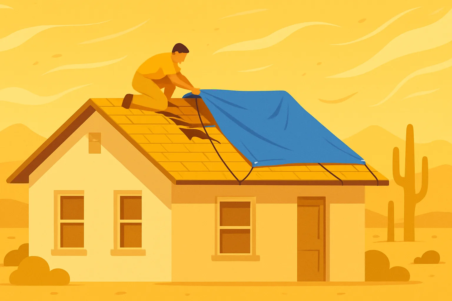 Emergency Roof Repair on Fort Bliss: What to Do Right Now